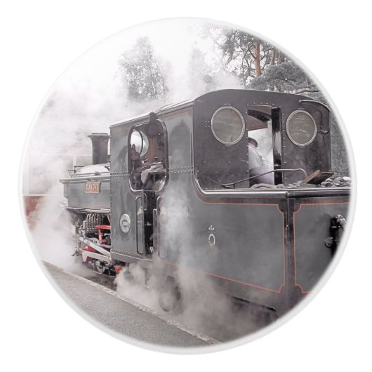 STEAMTREIN KERAMISCHE KNOP (Voorkant)
