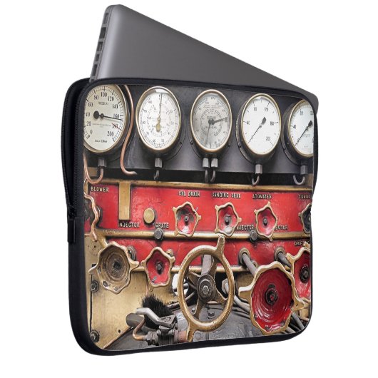 STEAMTREIN LAPTOP SLEEVE (Voorkant Rechts)