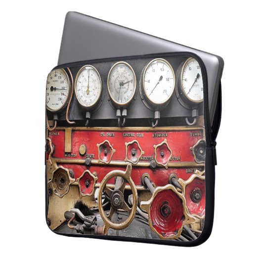 STEAMTREIN LAPTOP SLEEVE (Voorkant Links)