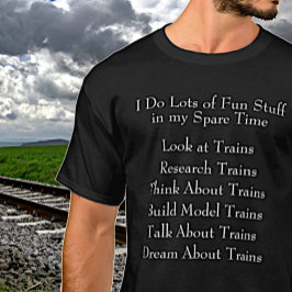 Steamtrein Lover Fan - Wat ik in de vrije tijd doe T-shirt