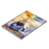 Steamtrein N&W 611-locomotief Notitieboek (Linkerzijde)