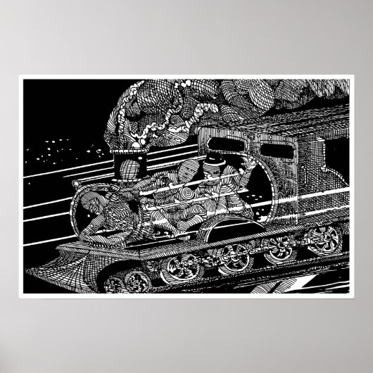 STEAMTREIN POSTER (Voorkant)