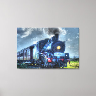 STEAMTREIN QUEENSLAND AUSTRALIË MET KUNSTEFFECTEN CANVAS AFDRUK