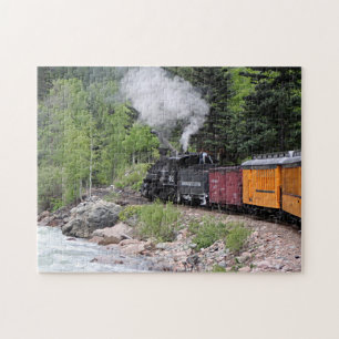 Steamtrein & rivier, Colorado Legpuzzel