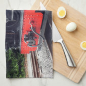 STEAMTREIN THEEDOEK (Quarter Fold)