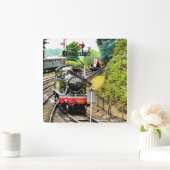 STEAMTREIN VIERKANTE KLOK (Huis)