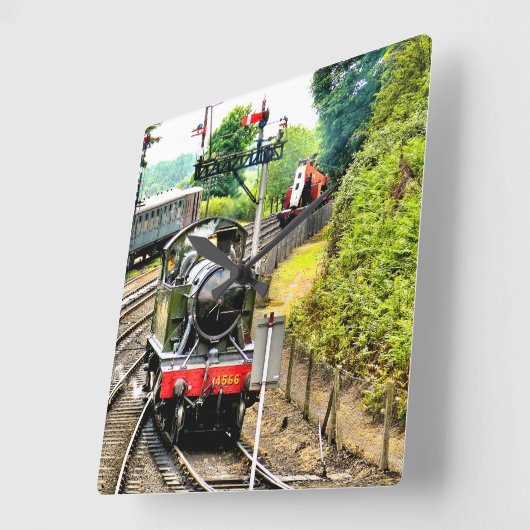 STEAMTREIN VIERKANTE KLOK (Hoek)