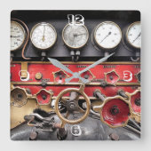 STEAMTREIN VIERKANTE KLOK (Voorkant)