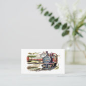 STEAMTREIN VISITEKAARTJE (Staand voorkant)