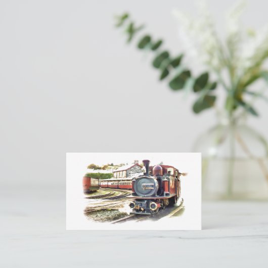 STEAMTREIN VISITEKAARTJE (Staand voorkant)