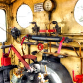 STEAMTREINEN VOETPLATE PAPIEREN BORDJE