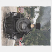 Steamtreinmotor, Silverton, Colorado, VS 4 Fleece Deken (Voorkant (Horizontaal))