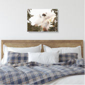 Steamy Bison Canvas Afdruk (Insitu (Slaapkamer))