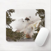 Steamy Bison Mousepad Muismat (Met muis)