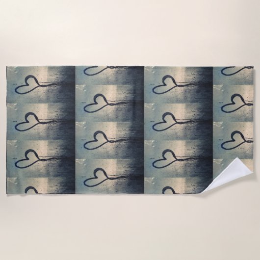 Steamy Hearts Strandlaken (Voorkant)