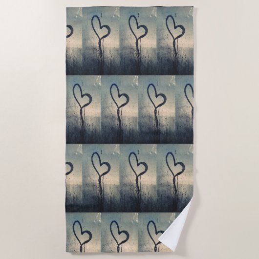 Steamy Hearts Strandlaken (Voorkant)