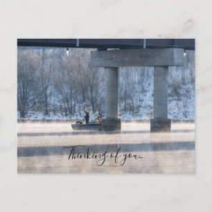 Steamy Winter Vist het Taneycomomeer Briefkaart