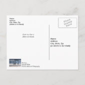 Steamy Winter Vist het Taneycomomeer Briefkaart (Achterkant)
