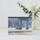 Steamy Winter Vist het Taneycomomeer Briefkaart (Staand voorkant)