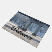 Steamy Winter Vist Lake Tanycomo Welkom Deurmat (Schuin)