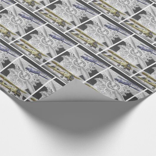 Stearman Biplane Cadeaupapier (Hoek)