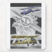 Stearman Biplane Muismat (Voorkant)