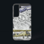 Stearman Biplane Samsung Galaxy Hoesje<br><div class="desc">Deze vliegtuigtekening, voorzien van een draaiend vliegtuig van Stearman, werd gemaakt door potloodkunstenaar Kelli Swan. De originele zwarte en witte potloodtekening werd met de hand gekleurd met kleurendetails, die deze definitieve blik oplevert. Het kunstwerk heet "Stearman". Kelli Swan is gespecialiseerd in het prachtige en opvallende effect van het tekenen van...</div>