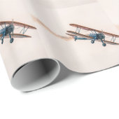 Stearman Pt-13d Double Decker Vliegtuig Fly Cadeaupapier (Rol Hoek)