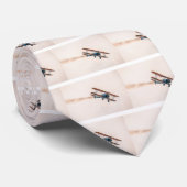 Stearman Pt-13d Double Decker Vliegtuig Fly Stropdas (Opgerold)