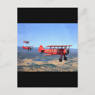 Stearman, PT-17, 1943_Classic Aviation Briefkaart