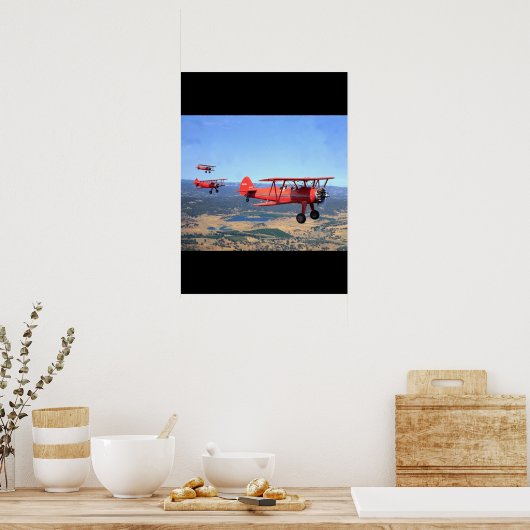 Stearman, PT-17, 1943_Classic Aviation Poster (Keuken)