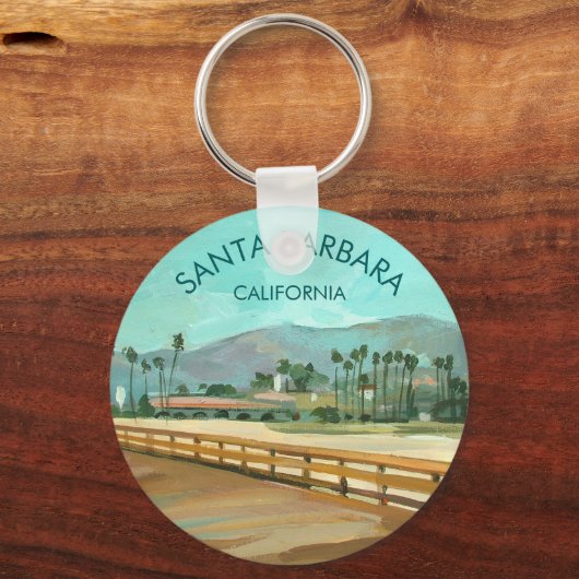 Stearns Wharf - Santa Barbara, CA Sleutelhanger (Voorkant)