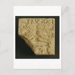 Steatite Pasupati, zeehond Mohenjodaro, 2300-1750  Briefkaart