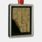 Steatite Pasupati, zeehond Mohenjodaro, 2300-1750 Metalen Ornament (Rechts)