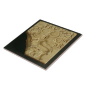 Steatite Pasupati, zeehond Mohenjodaro, 2300-1750  Tegeltje (Zijkant)