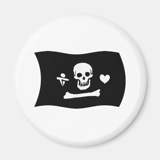 Stede Bonnet Flag Magnet (Voorkant)