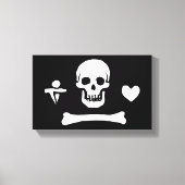 Stede Bonnet Pirate Flag Jolly Roger Canvas Afdruk (Voorkant)