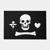 Stede Bonnet Pirate Flag Jolly Roger Deurmat (Voorkant)