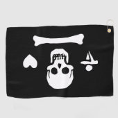 Stede Bonnet Pirate Flag Jolly Roger Golfhanddoek (Horizontaal)