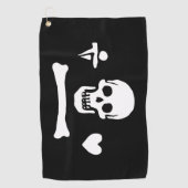 Stede Bonnet Pirate Flag Jolly Roger Golfhanddoek (Voorkant)