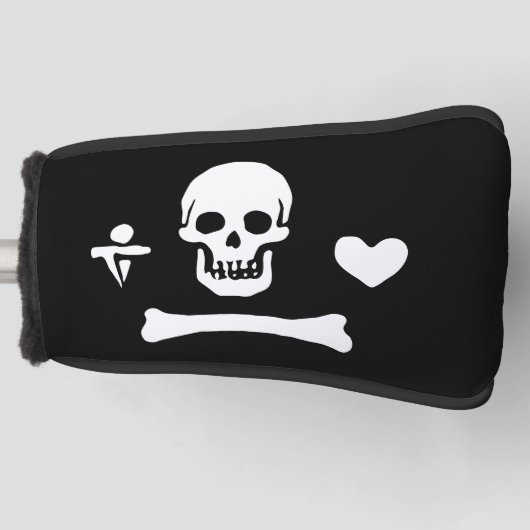 Stede Bonnet Pirate Flag Jolly Roger Golfheadcover (Voorkant)