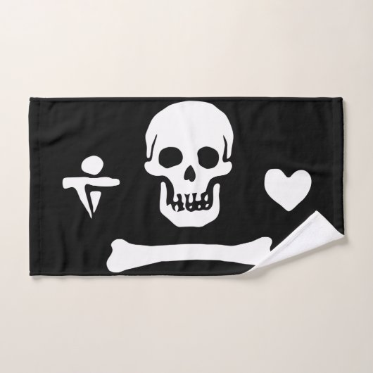 Stede Bonnet Pirate Flag Jolly Roger Handdoek (Handdoek)