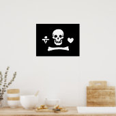 Stede Bonnet Pirate Flag Jolly Roger Poster (Keuken)