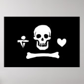 Stede Bonnet Pirate Flag Jolly Roger Poster (Voorkant)