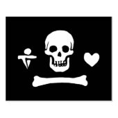 Stede Bonnet Pirate Flag Jolly Roger Rubberstempel (Afrduk)