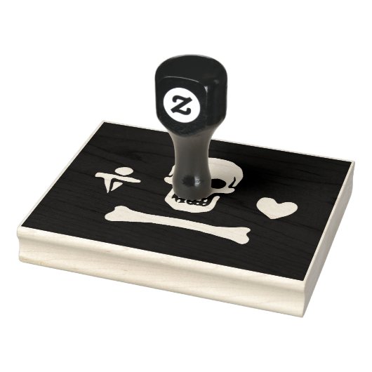Stede Bonnet Pirate Flag Jolly Roger Rubberstempel (Stempel)