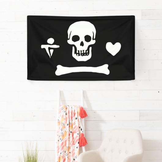 Stede Bonnet Pirate Flag Jolly Roger Spandoek (Insitu)