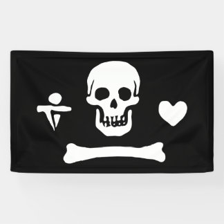 Stede Bonnet Pirate Flag Jolly Roger Spandoek