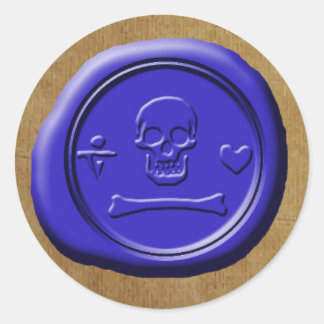 Stede Bonnet Pirate Flag OFMD Wax Seal Sticker