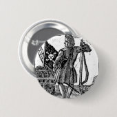 Stede Bonnet Pirate Portrait Ronde Button 5,7 Cm (Voorkant /achterkant)